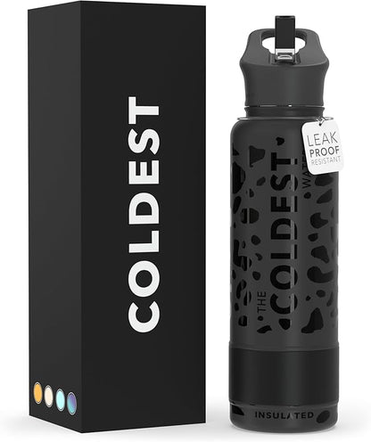 The Coldest Black Leopard Leak Proof Water bottle