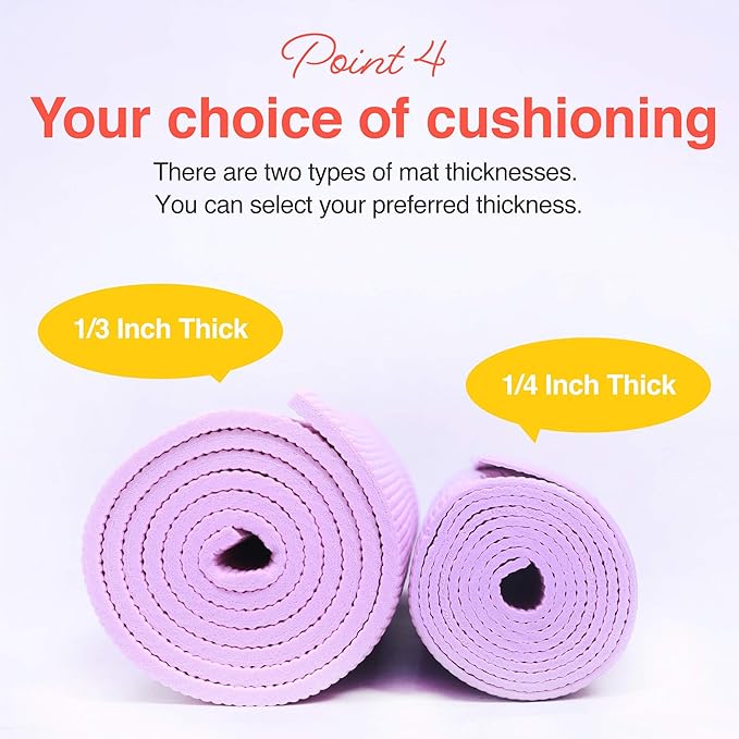 Thick Non-Slip Yoga Matt (Assorted Colors)