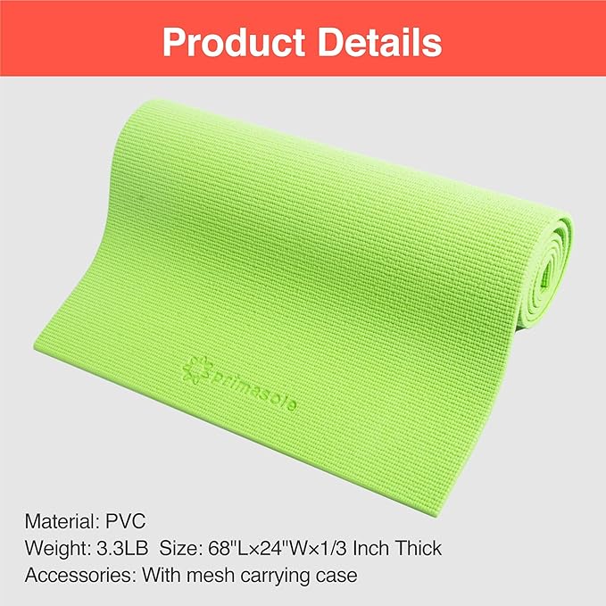 Thick Non-Slip Yoga Matt (Assorted Colors)