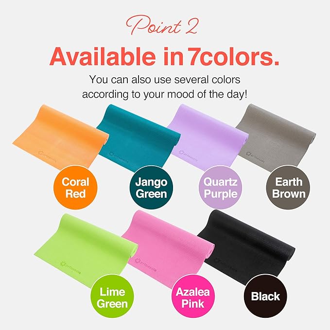 Thick Non-Slip Yoga Matt (Assorted Colors)